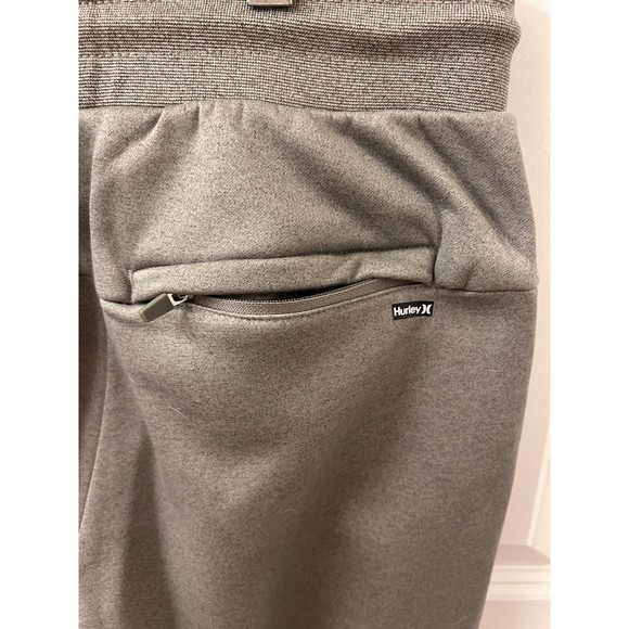HURLEY Exist Fleece Joggers Forest Green Mens S Tapered Reflective - Picture 6 of 9